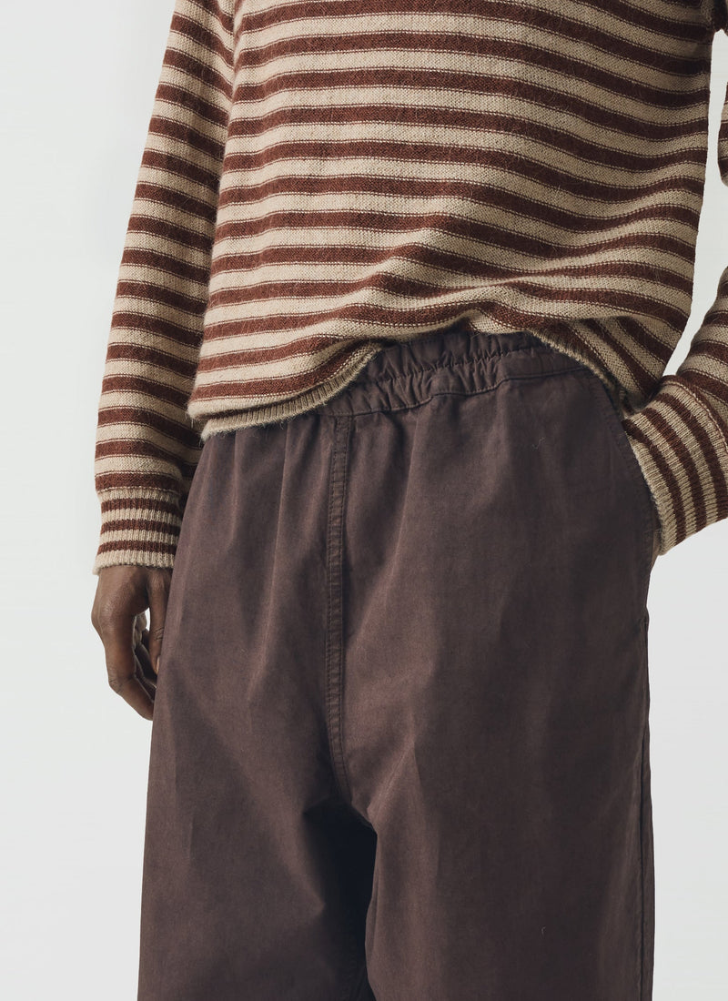 Gabriel Garment Dyed Cotton Twill Pants | Dark Cocoa
