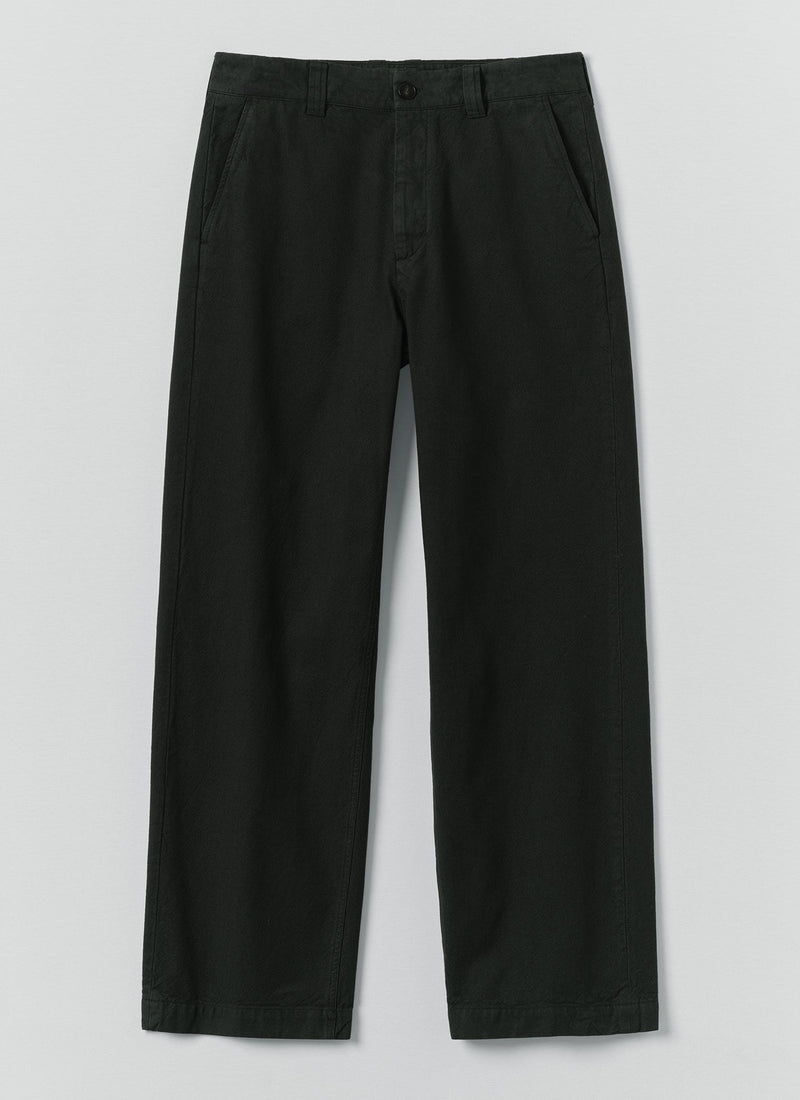 Rory Overdyed Micro Houndstooth Cotton Pants | Oil Green