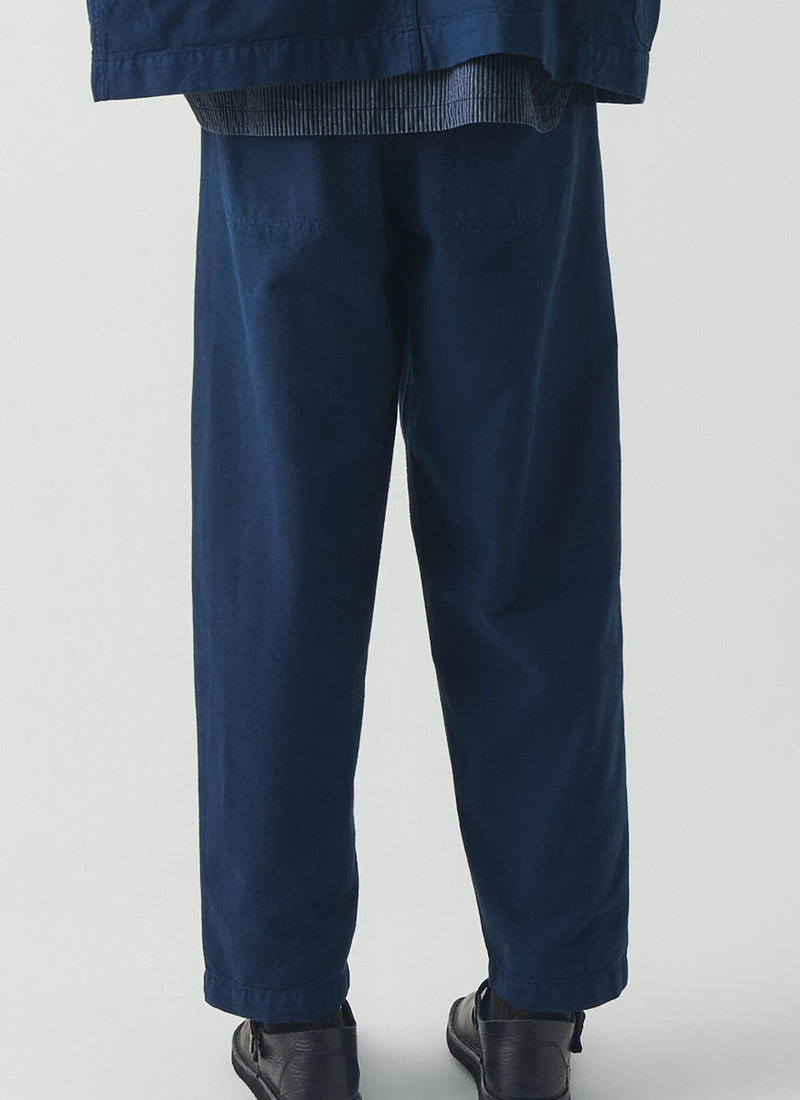 Elliot Garment Dyed Cotton Canvas Pants | Uniform Blue