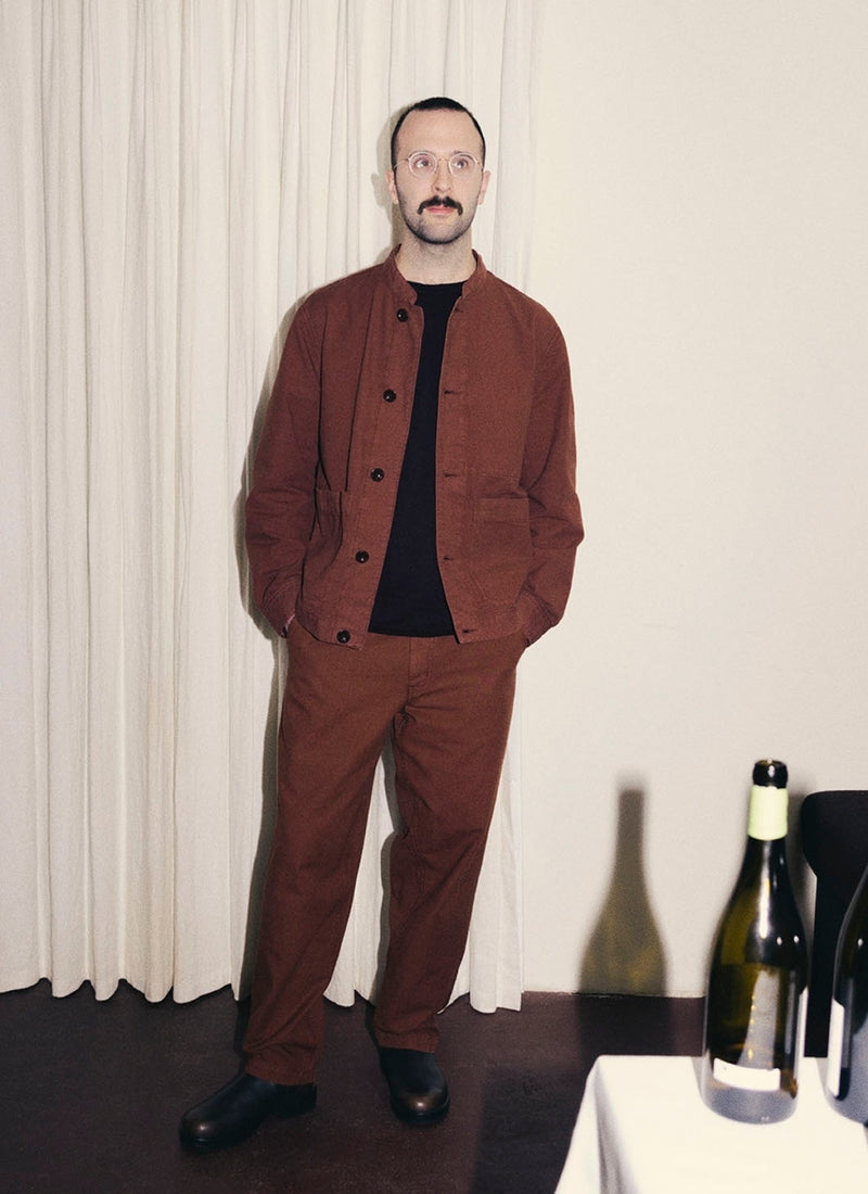 Elliot Garment Dyed Cotton Canvas Pants | Cinnamon