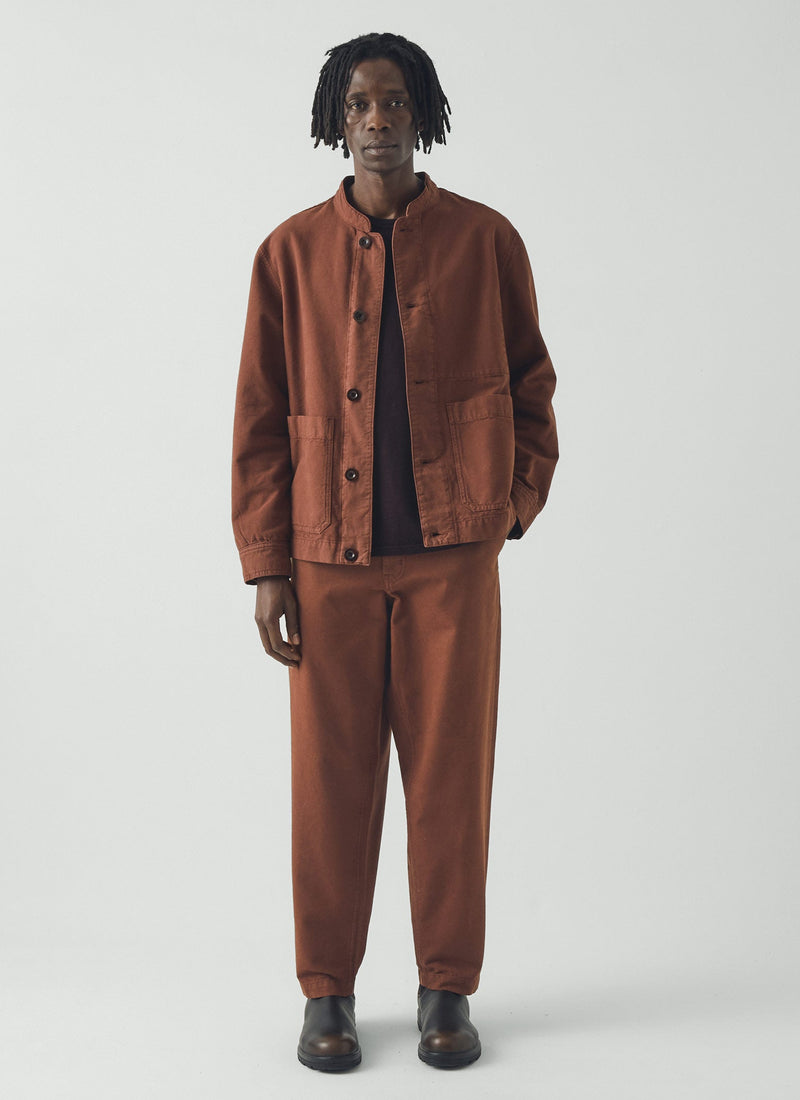 Elliot Garment Dyed Cotton Canvas Pants | Cinnamon