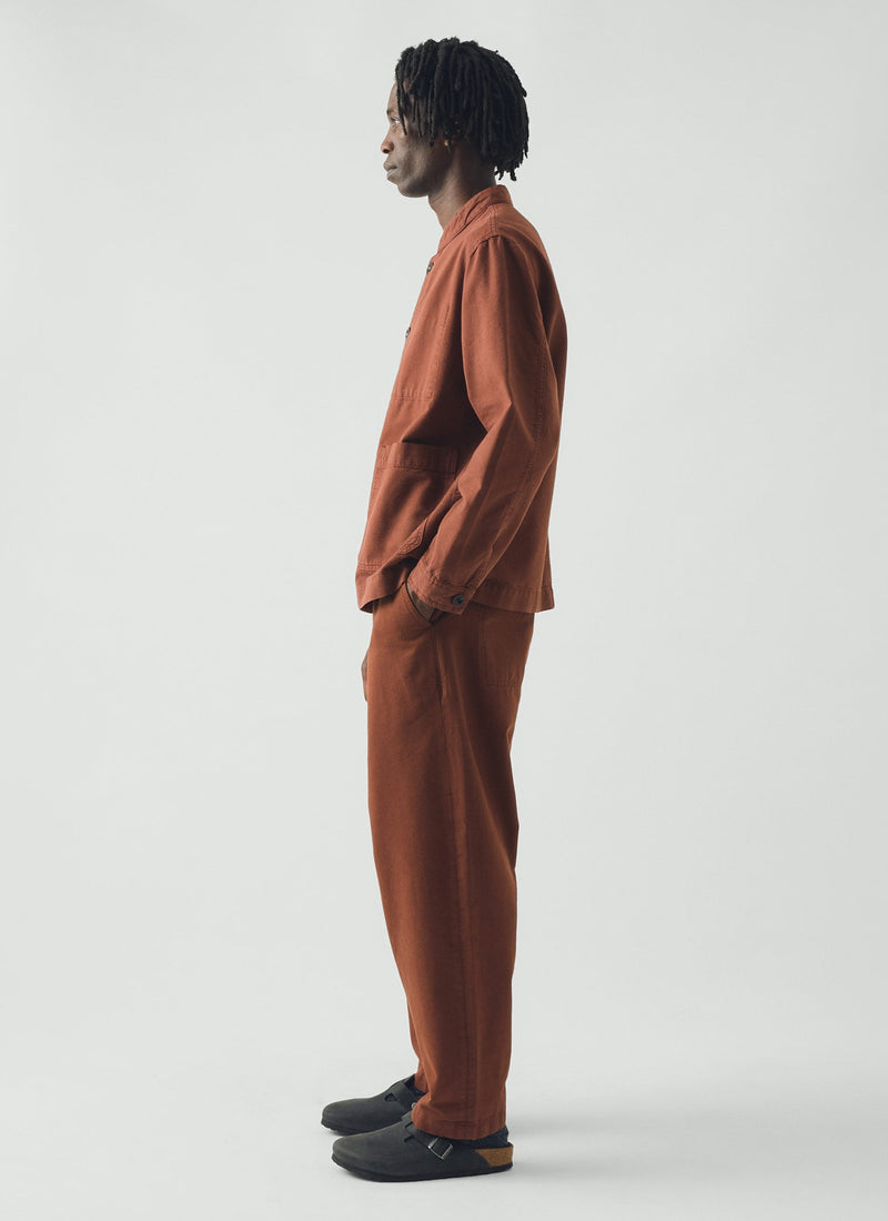 Elliot Garment Dyed Cotton Canvas Pants | Cinnamon