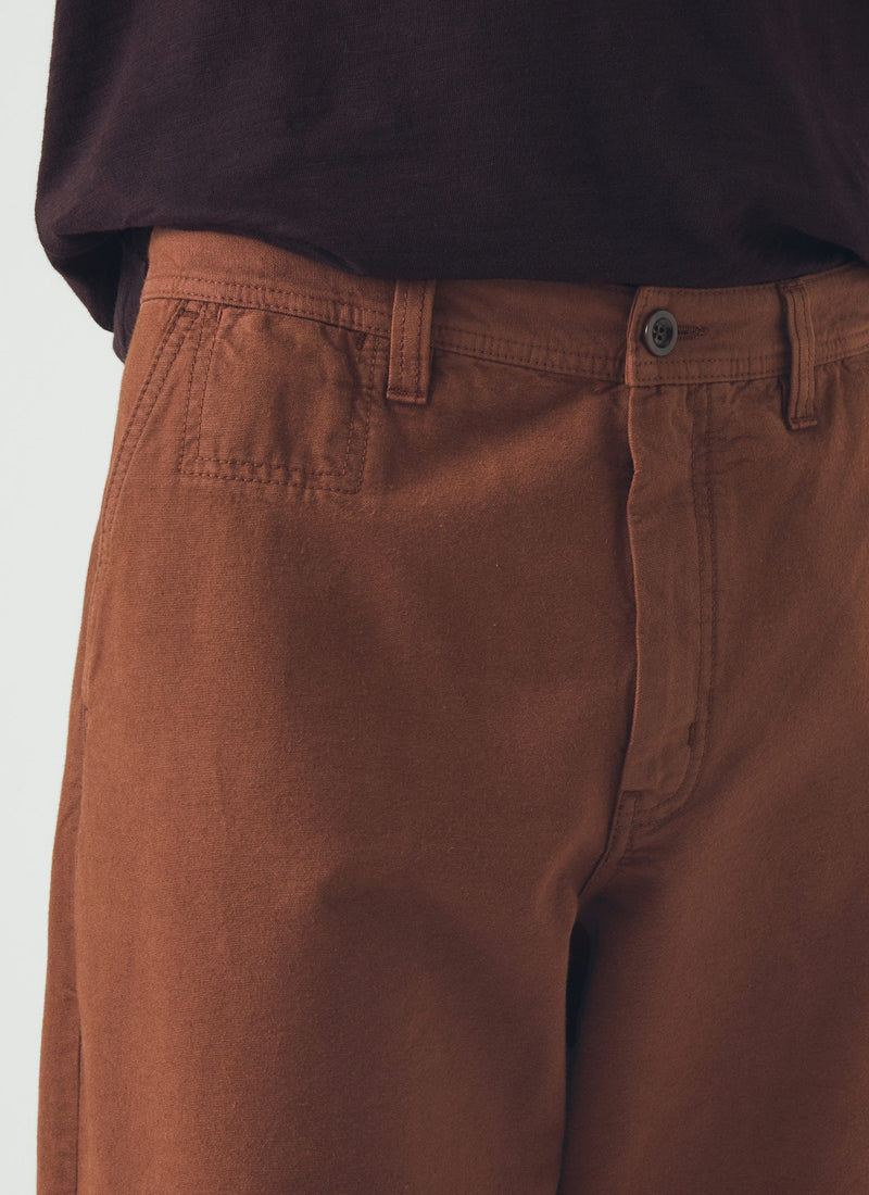 Elliot Garment Dyed Cotton Canvas Pants | Cinnamon