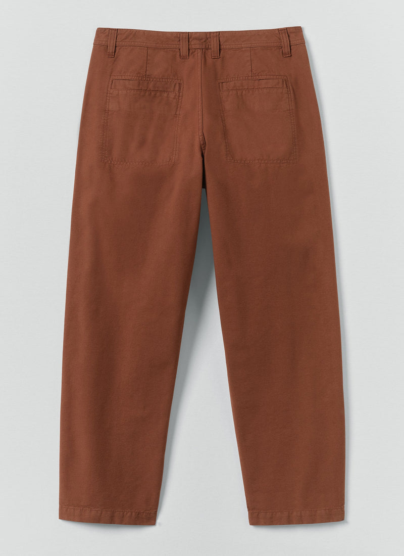 Elliot Garment Dyed Cotton Canvas Pants | Cinnamon