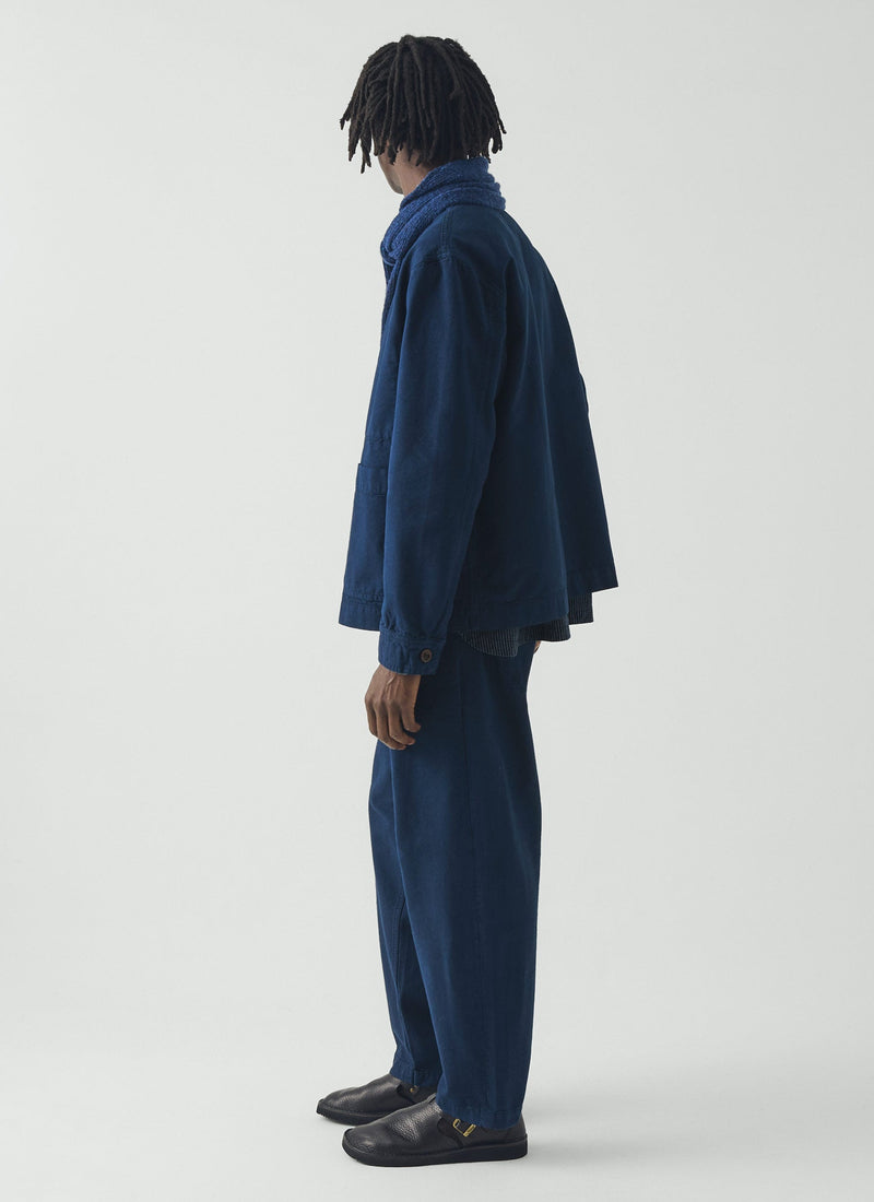 Elliot Garment Dyed Cotton Canvas Pants | Uniform Blue