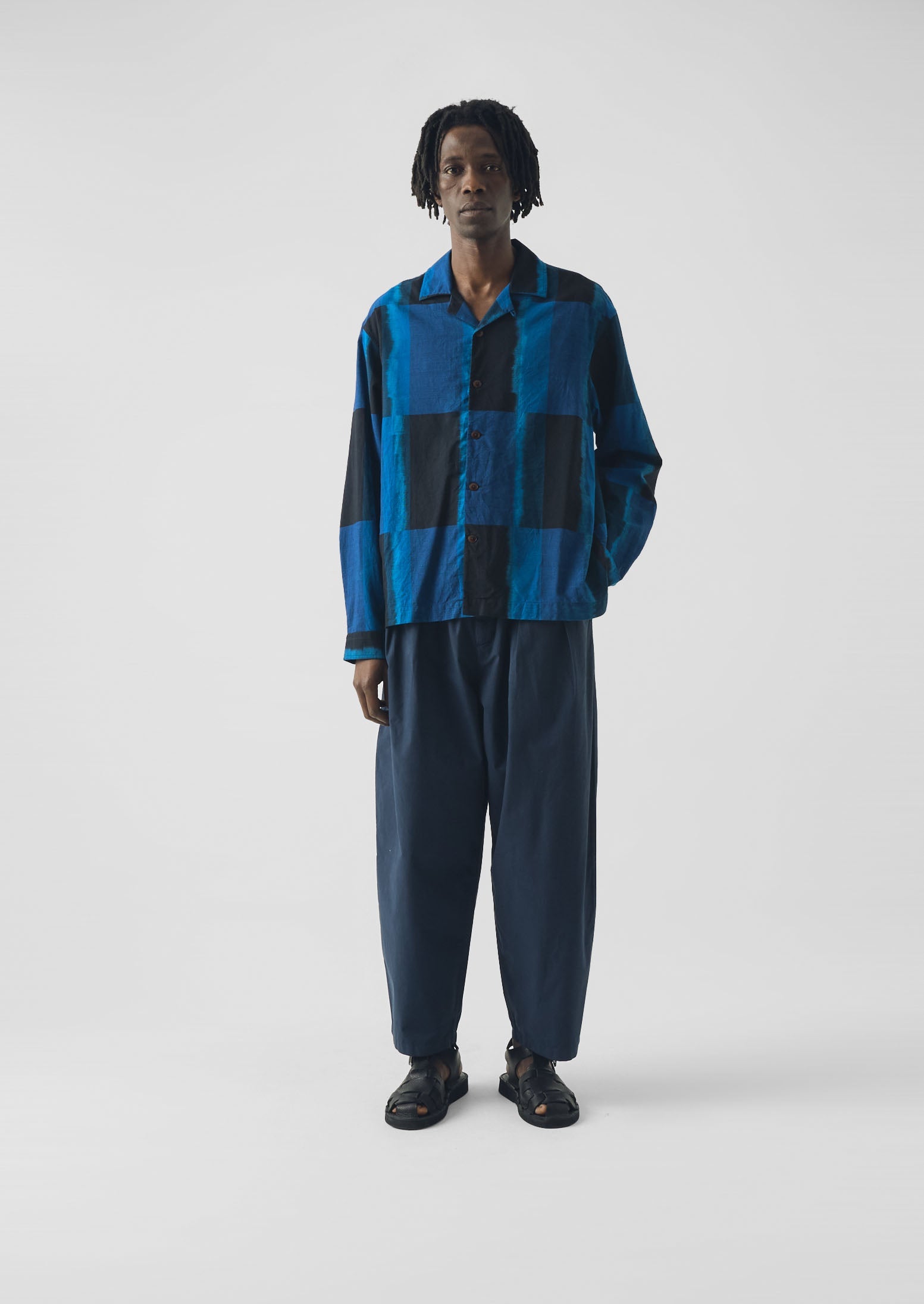 Casper Cotton Poplin Pants | Navy | TOAST