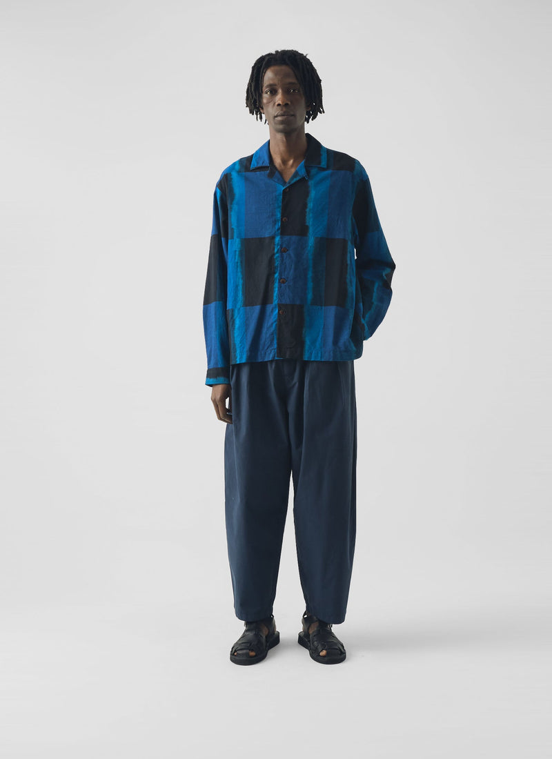 Casper Cotton Poplin Pants | Navy