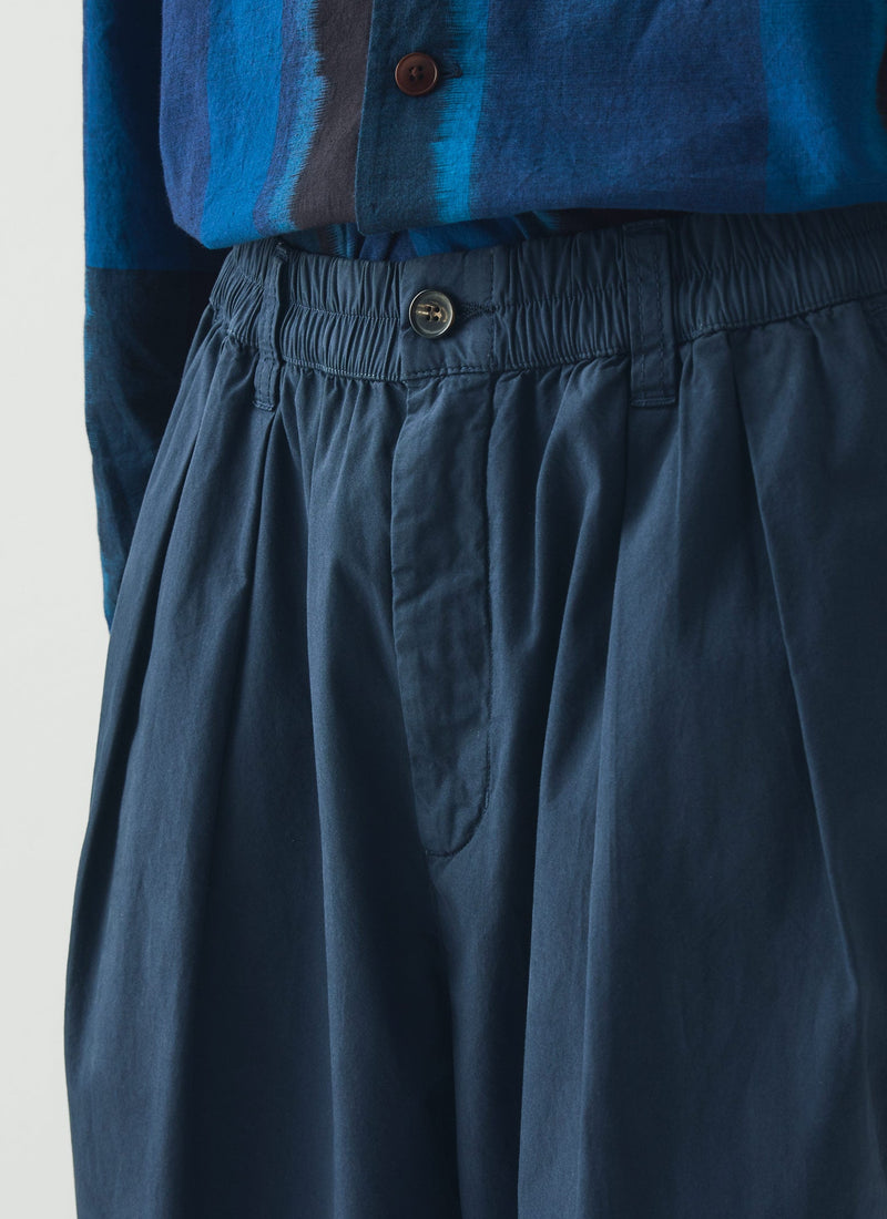 Casper Cotton Poplin Pants | Navy