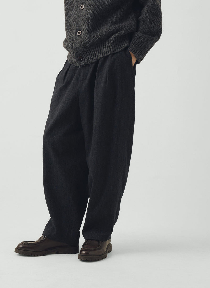 Casper Wool Twill Pants | Dusking Blue