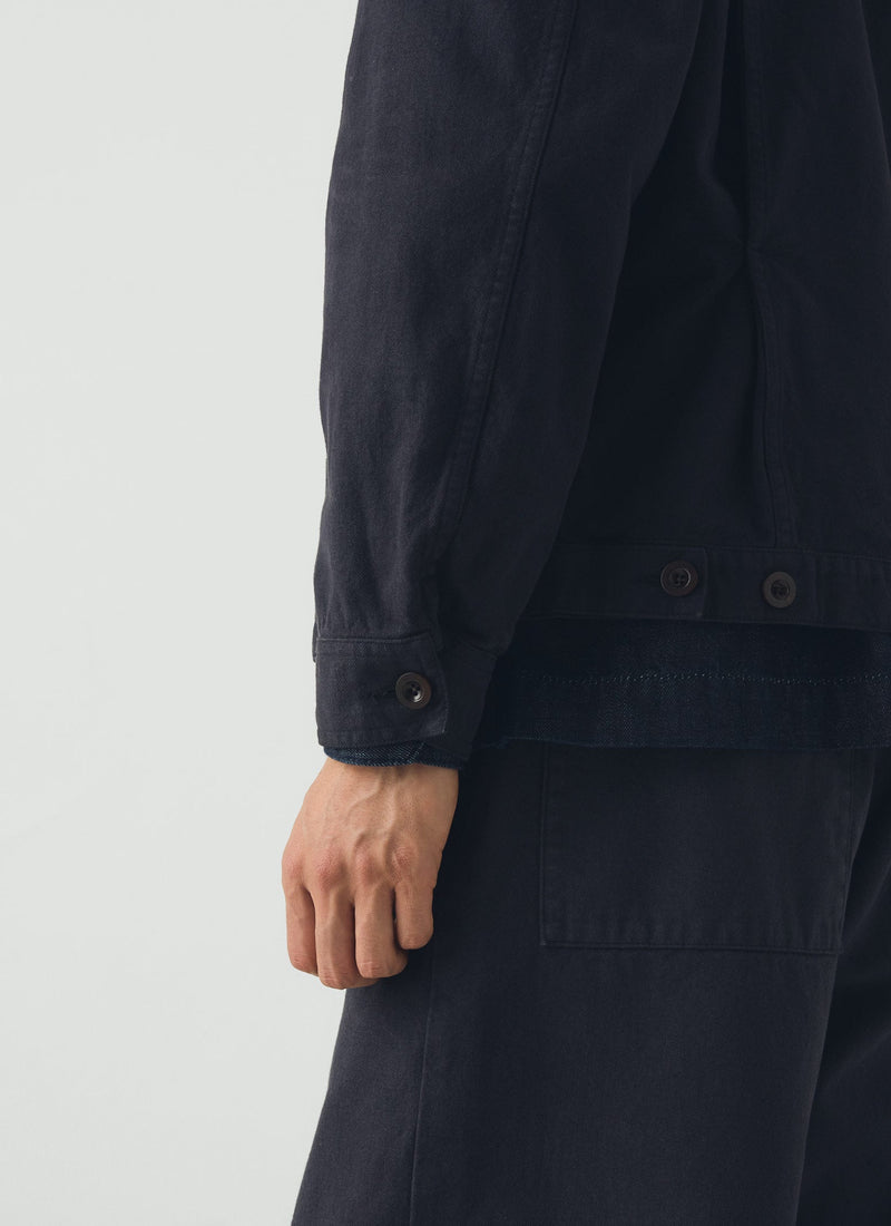Jude Cotton Canvas Wide Leg Pants | Dark Steel