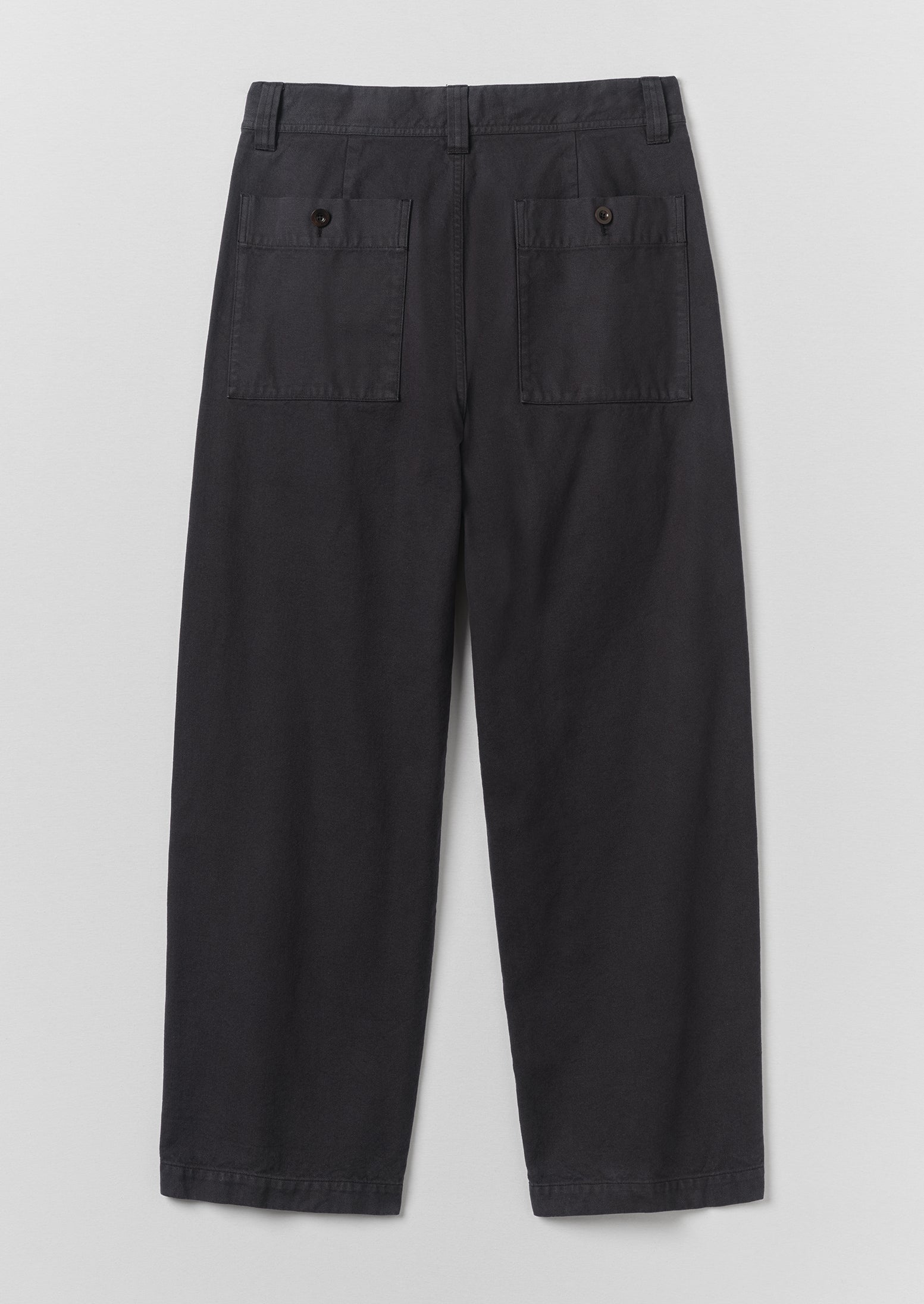 Jude Cotton Canvas Wide Leg Pants | Dark Steel | TOAST