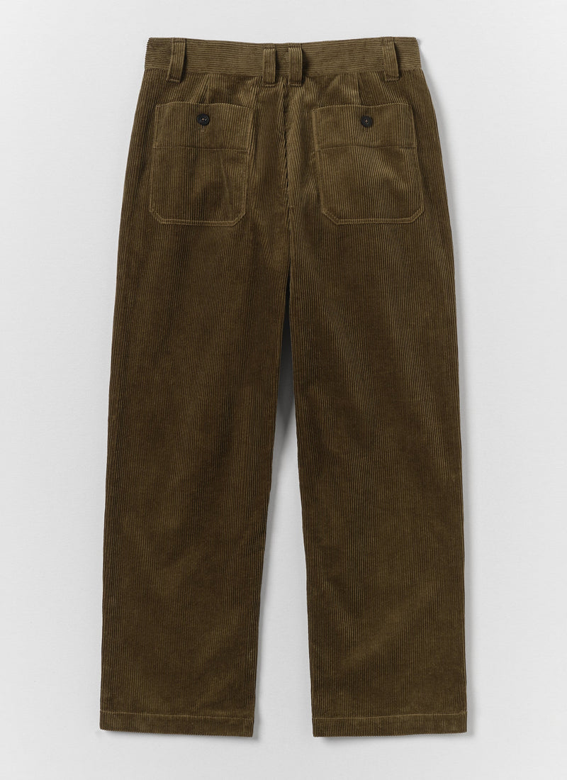 Rory Cotton Cord Pants | Bronze Green