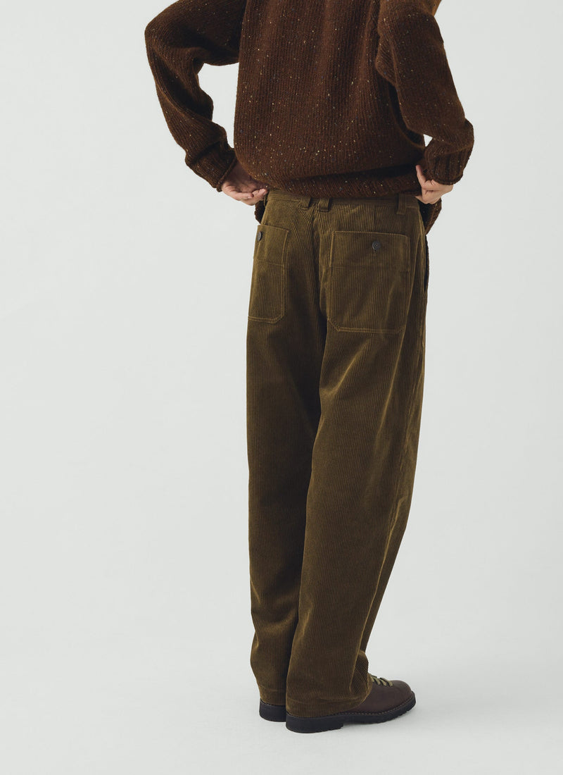 Rory Cotton Cord Pants | Bronze Green