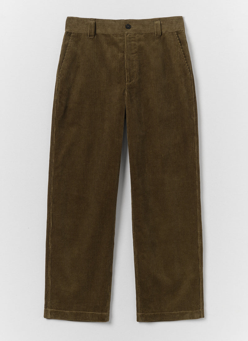 Rory Cotton Cord Pants | Bronze Green