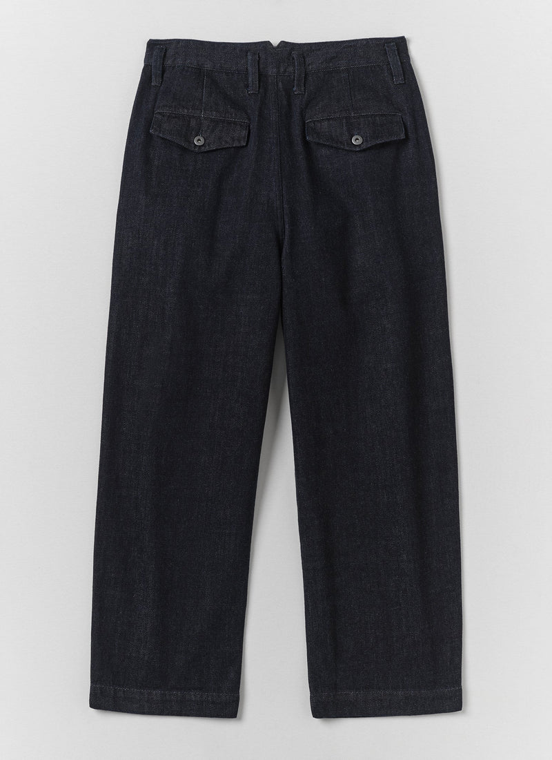 Bill Japanese Denim Wide Leg Pants | Indigo