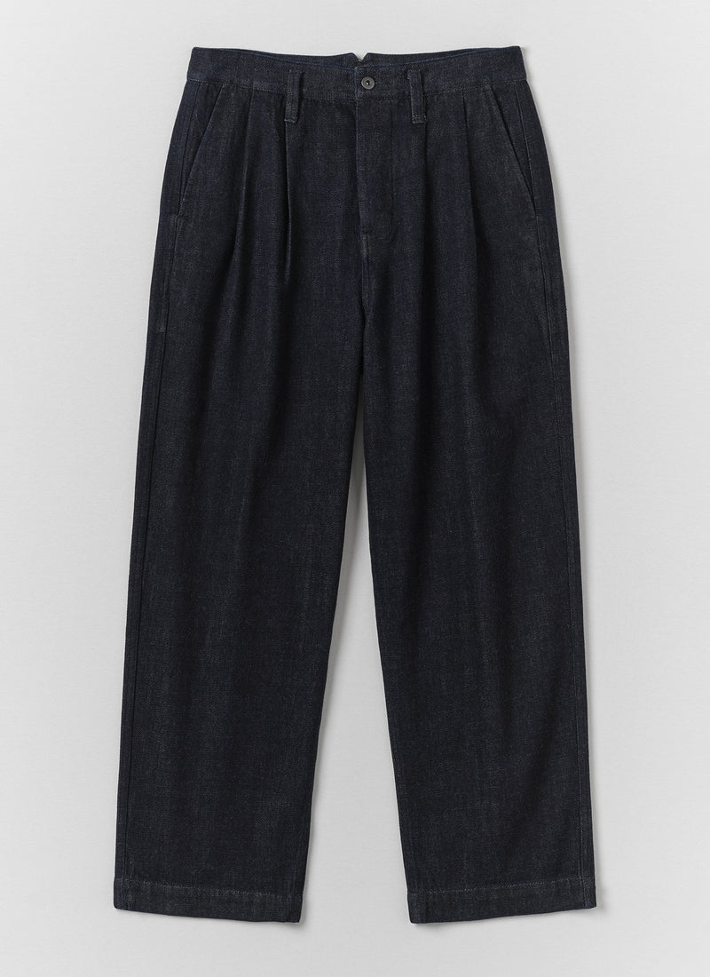 Bill Japanese Denim Wide Leg Pants | Indigo