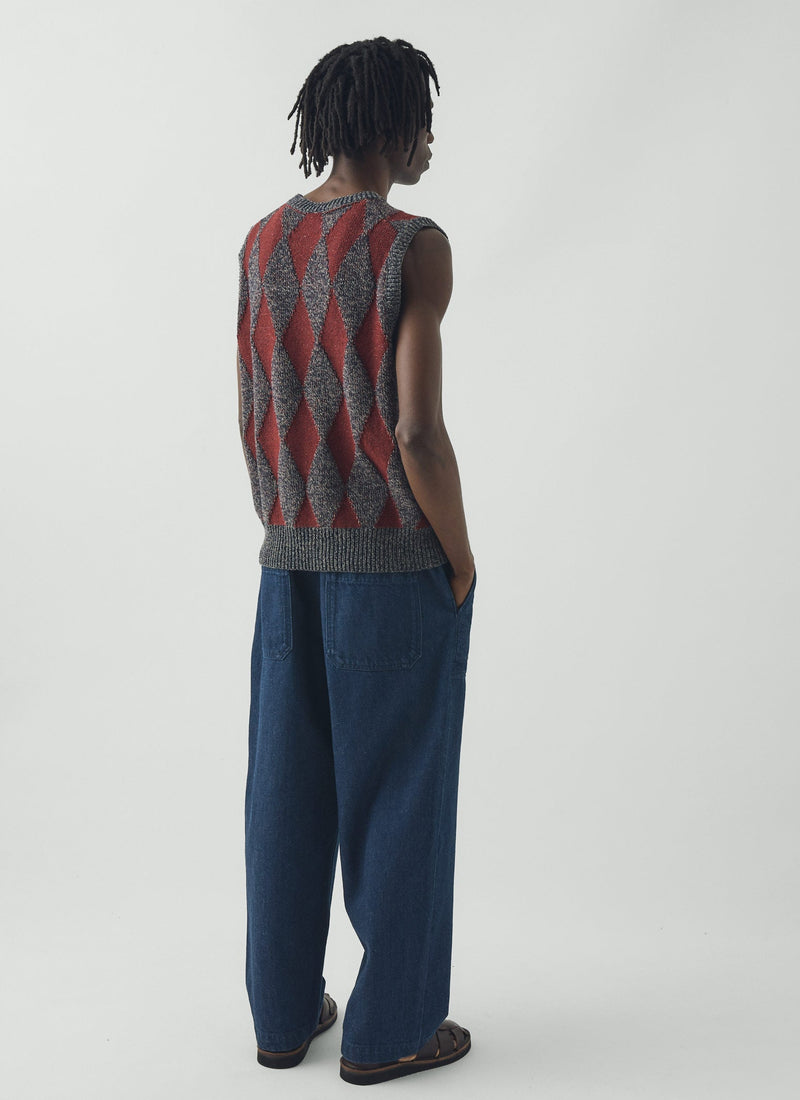 Gabriel Cotton Linen Denim Pants | Indigo