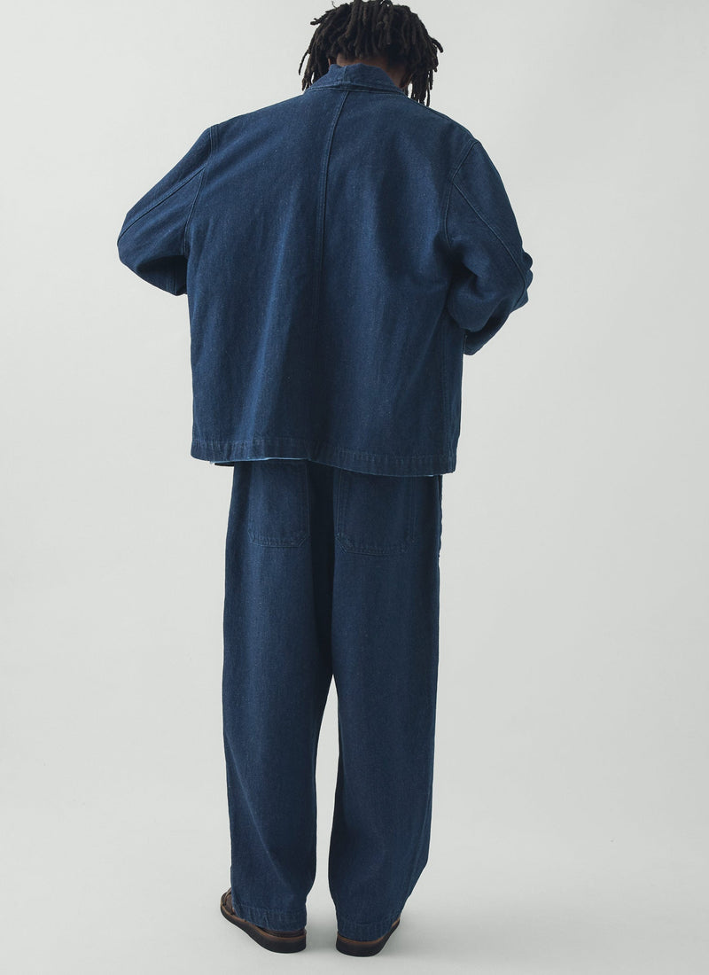 Gabriel Cotton Linen Denim Pants | Indigo