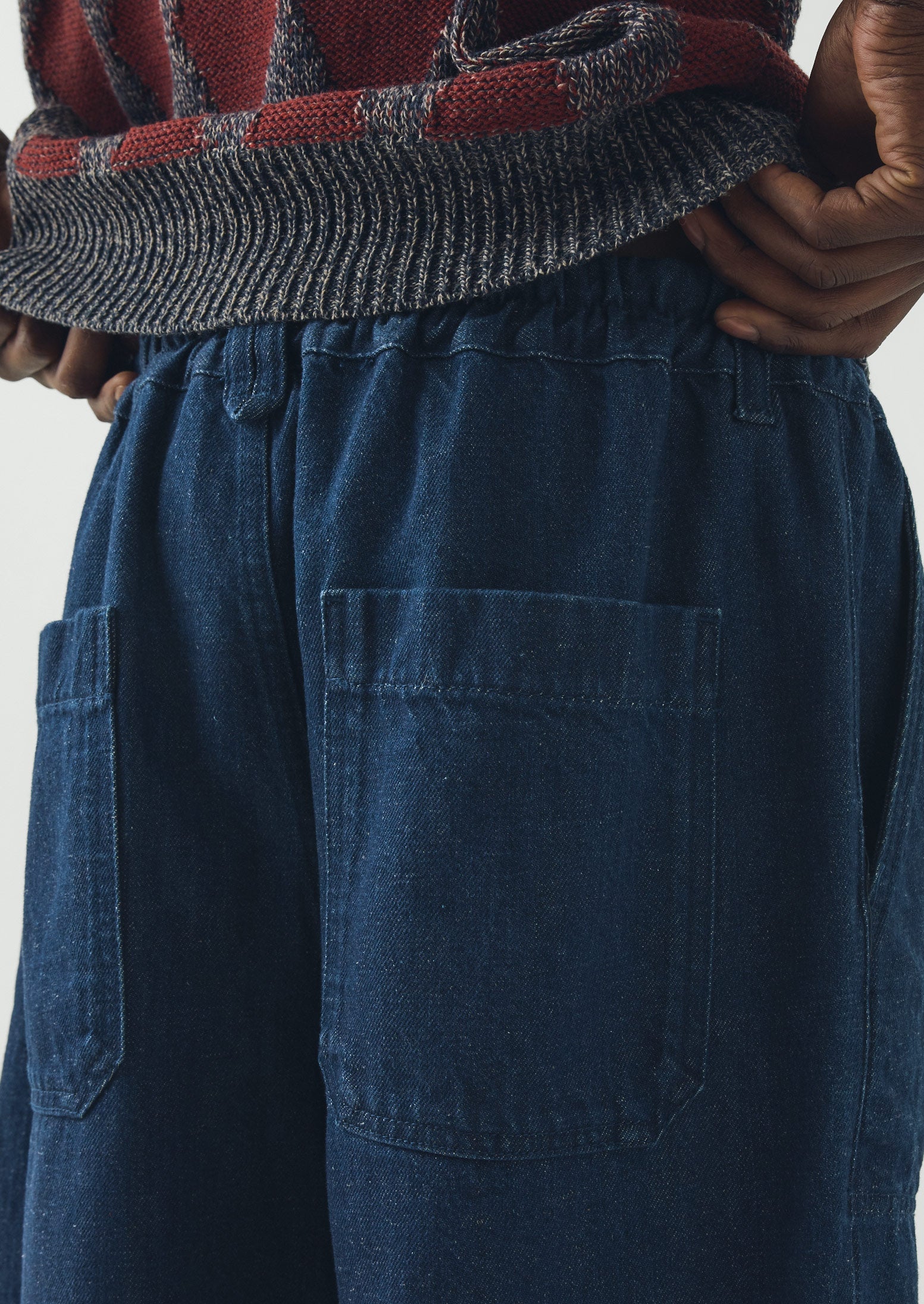 Gabriel Cotton Linen Denim Pants | Indigo | TOAST