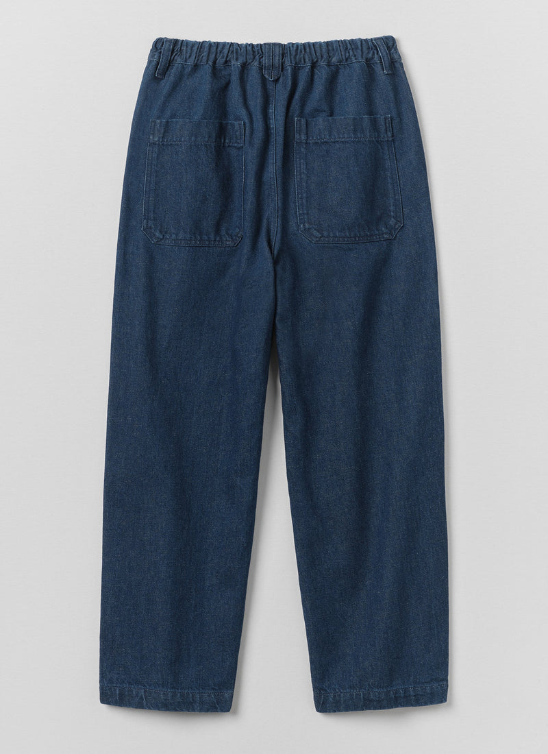 Gabriel Cotton Linen Denim Pants | Indigo