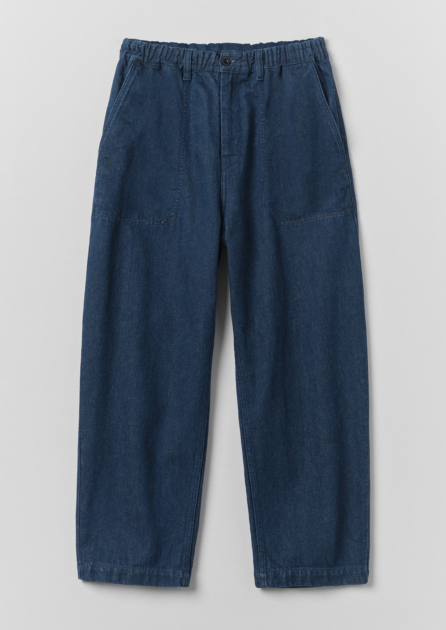 Gabriel Cotton Linen Denim Pants | Indigo | TOAST