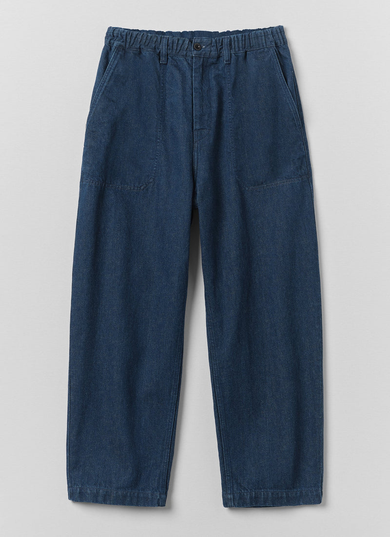 Gabriel Cotton Linen Denim Pants | Indigo