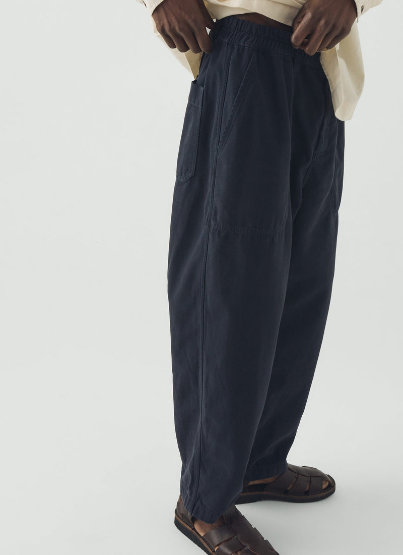 Gabriel Cotton Canvas Pants | Dark Navy