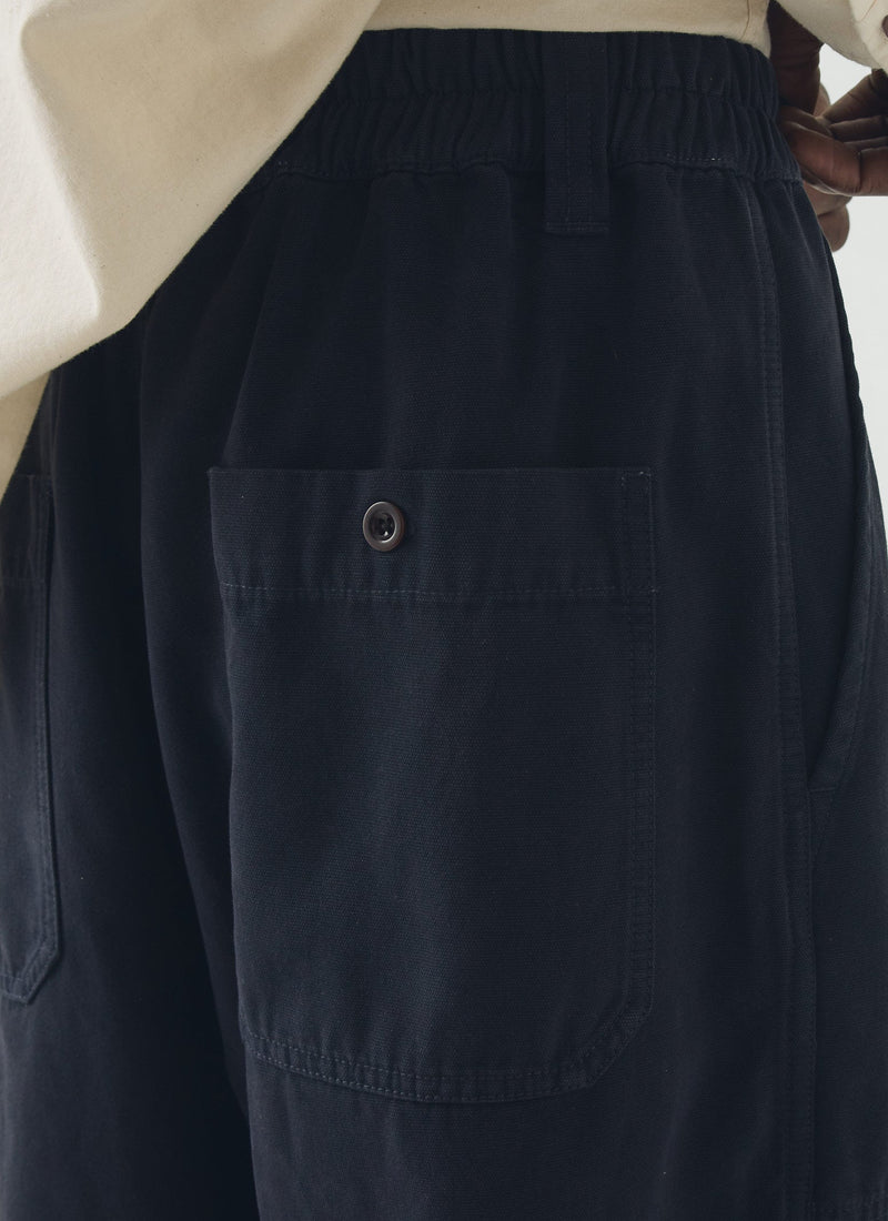 Gabriel Cotton Canvas Pants | Dark Navy