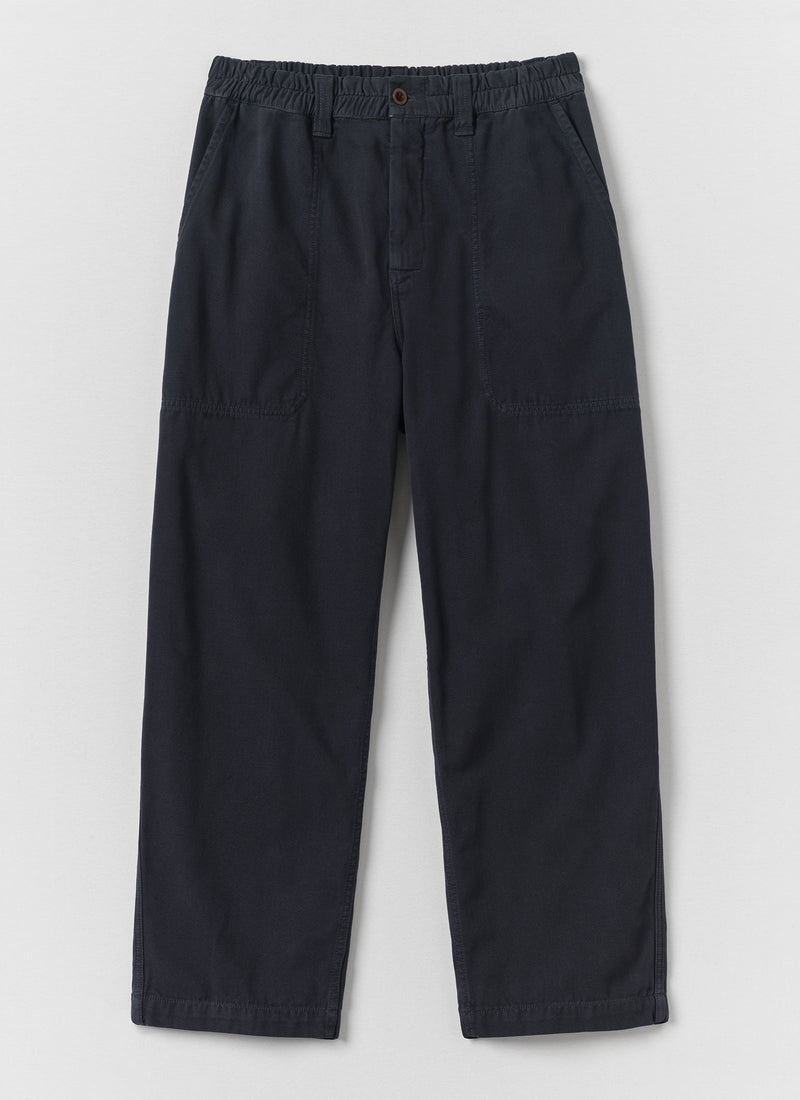 Gabriel Cotton Canvas Pants | Dark Navy