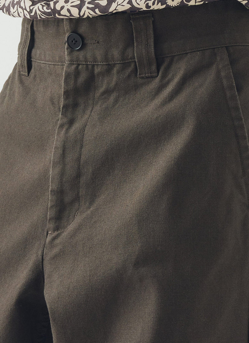 Rory Cotton Canvas Pants | Flint Grey