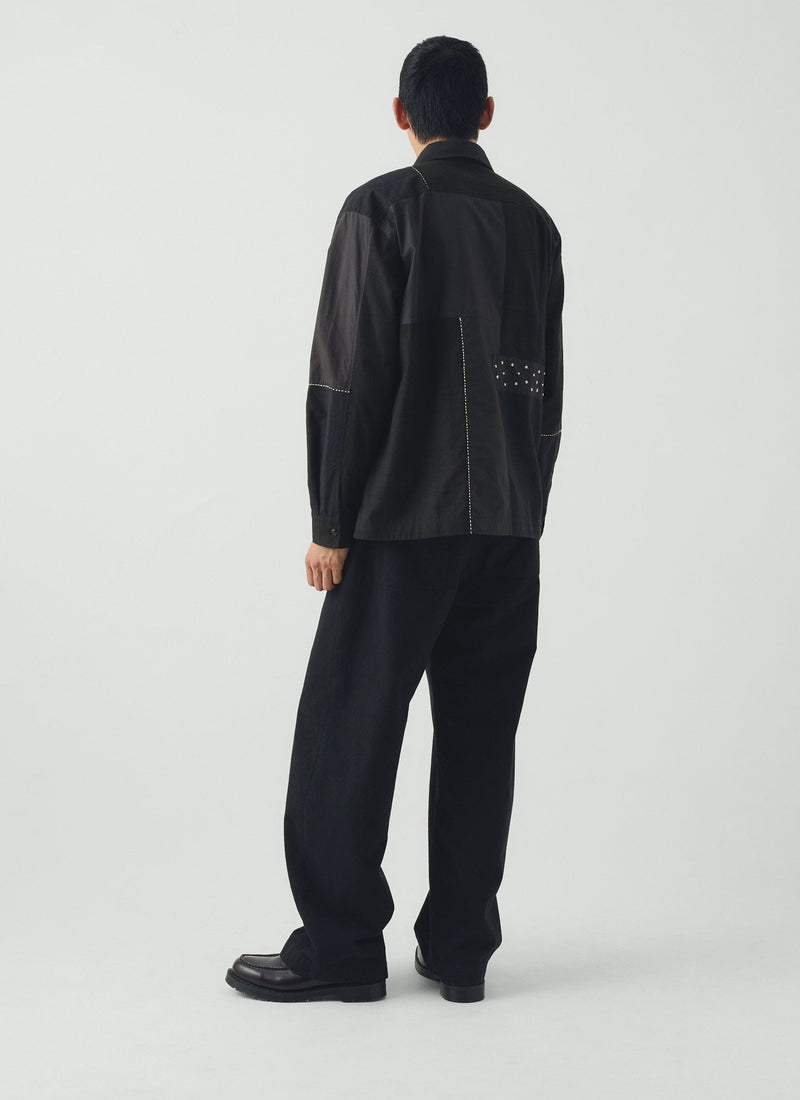 Jude Brushed Cotton Pants | Navy