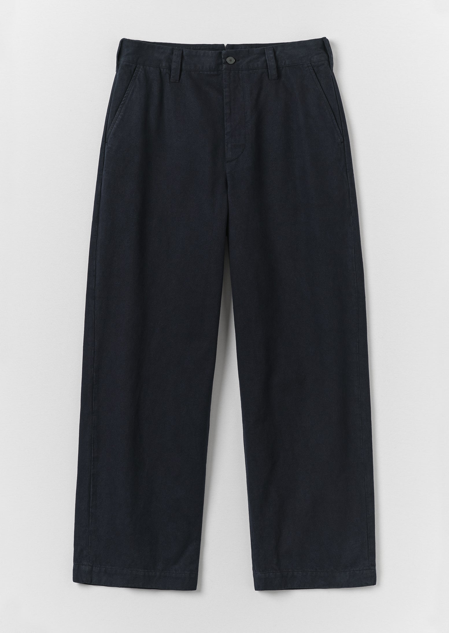 Jude Brushed Cotton Pants | Navy | TOAST