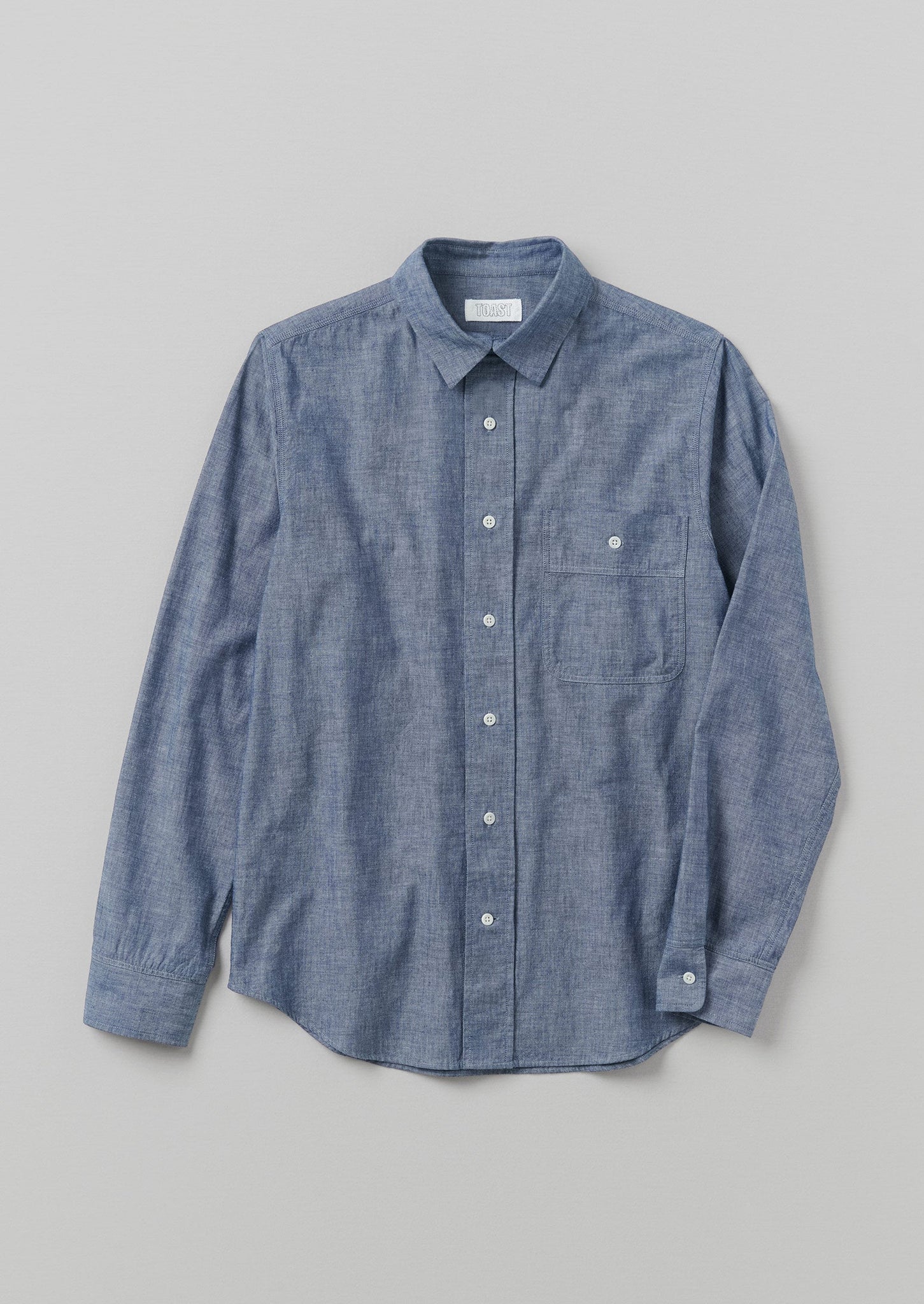 Selvedge Cotton Chambray Shirt | Indigo