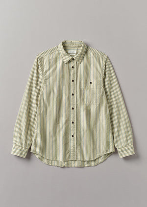Otis Crinkle Organic Cotton Stripe Shirt | Pulp/Bright Sky