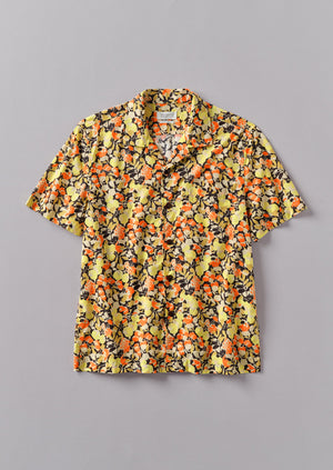 Hedgerow Cotton Short Sleeve Shirt | Burnt Orange