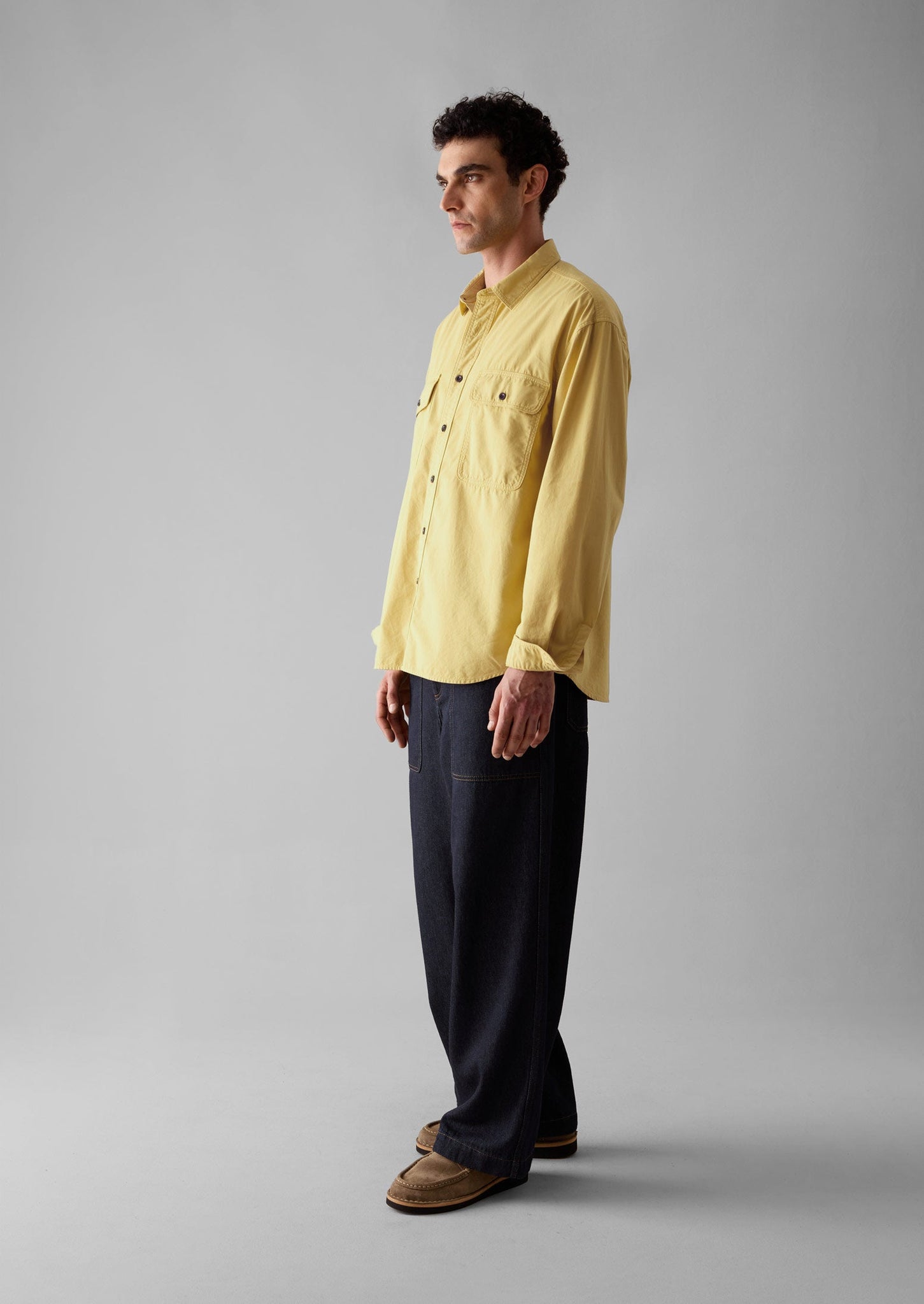 Garment Dyed Workwear Shirt | Soft Topaz