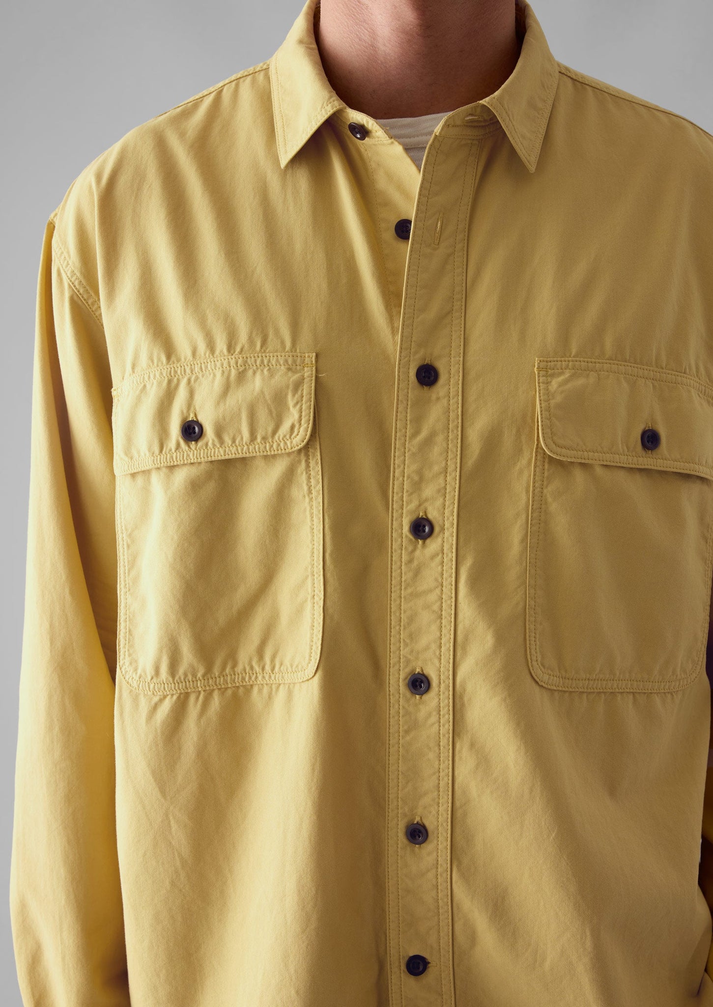 Garment Dyed Workwear Shirt | Soft Topaz