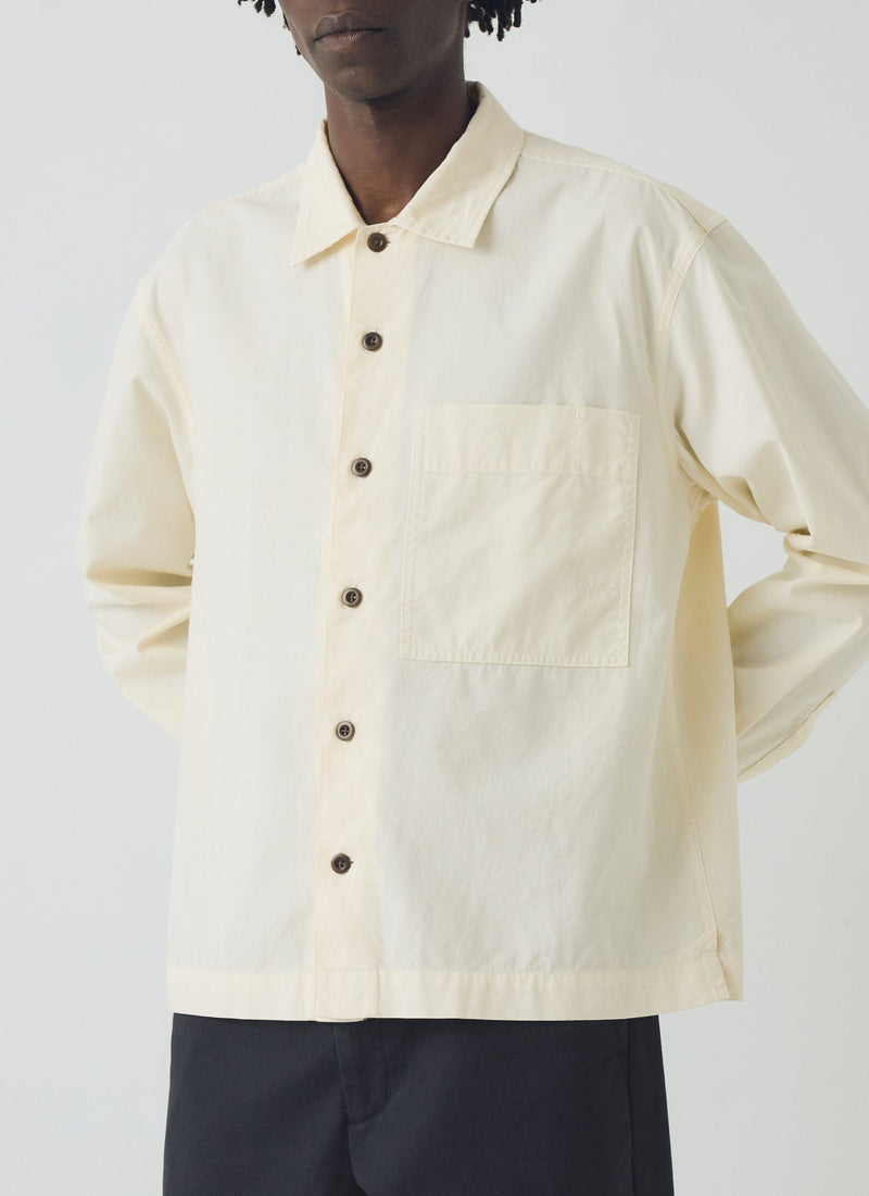 Garment Dyed Oxford Shirt | Ecru