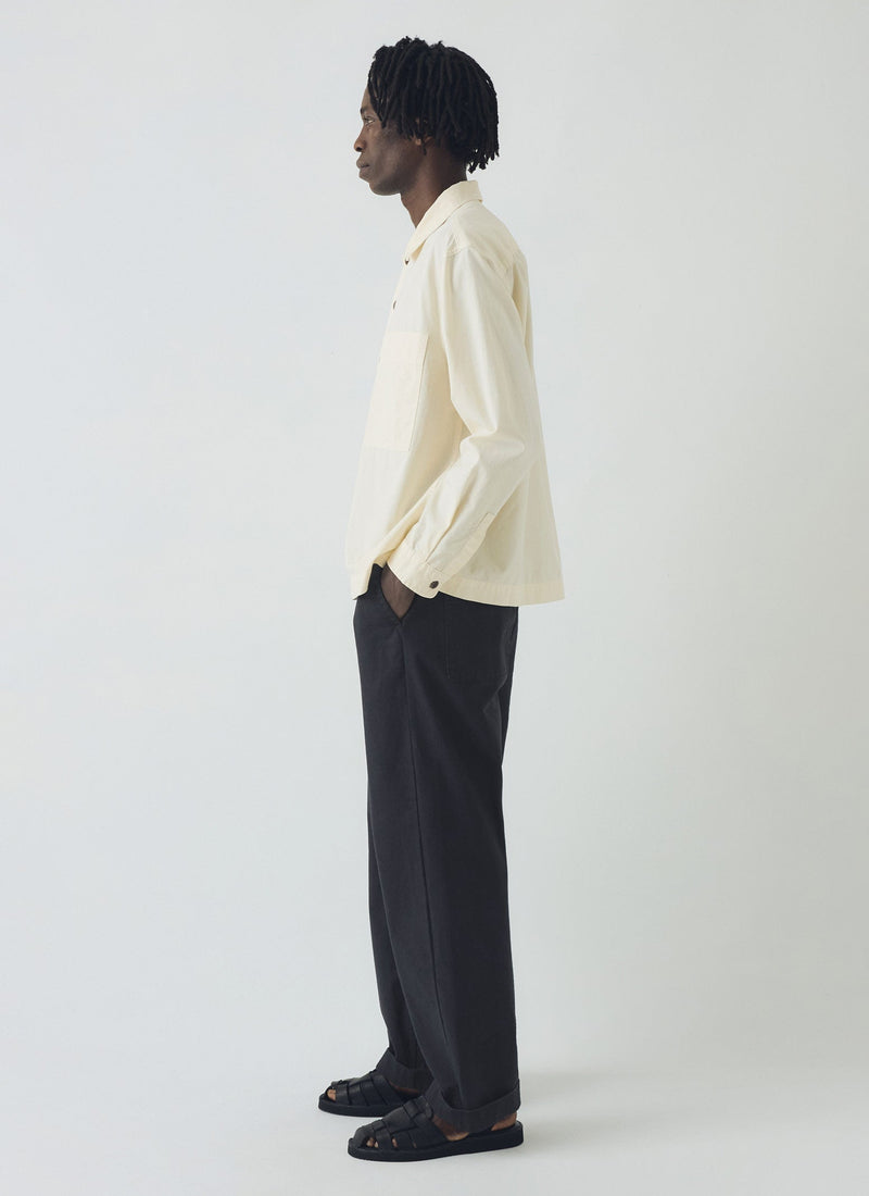 Garment Dyed Oxford Shirt | Ecru
