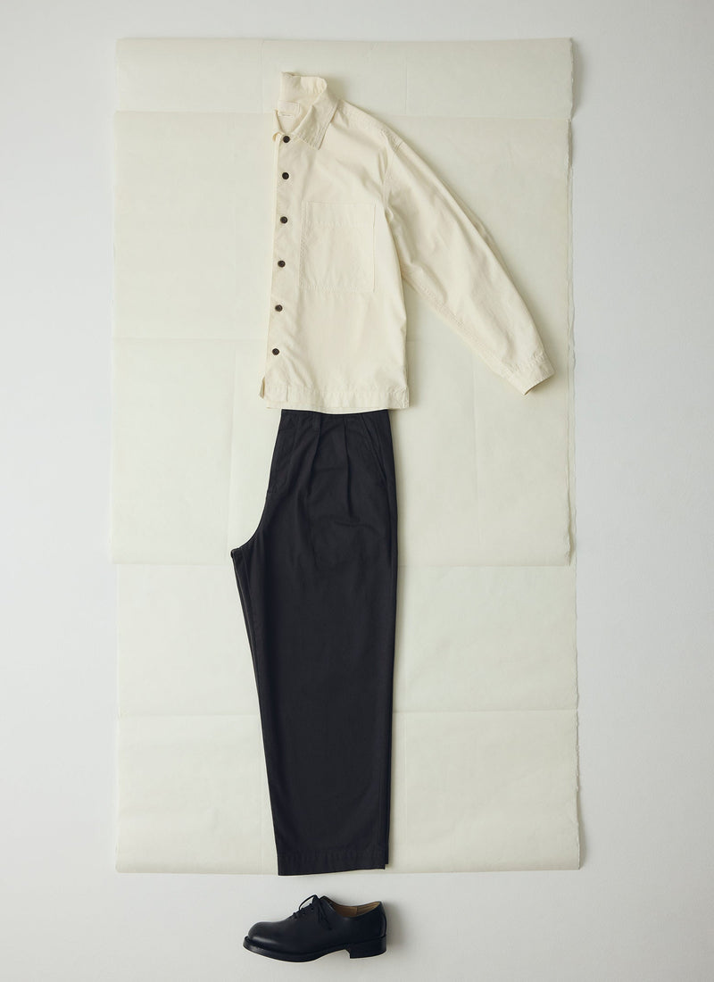 Garment Dyed Oxford Shirt | Ecru