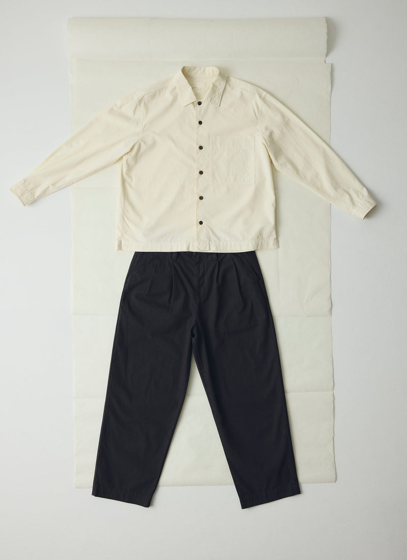Garment Dyed Oxford Shirt | Ecru