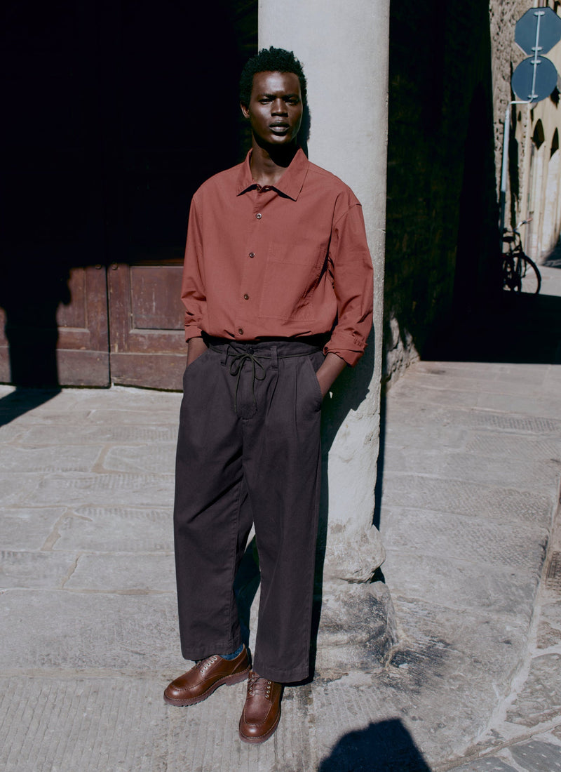 Garment Dyed Oxford Shirt | Cinnamon