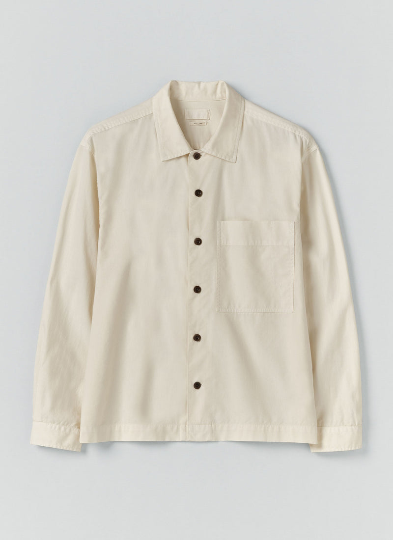 Garment Dyed Oxford Shirt | Ecru