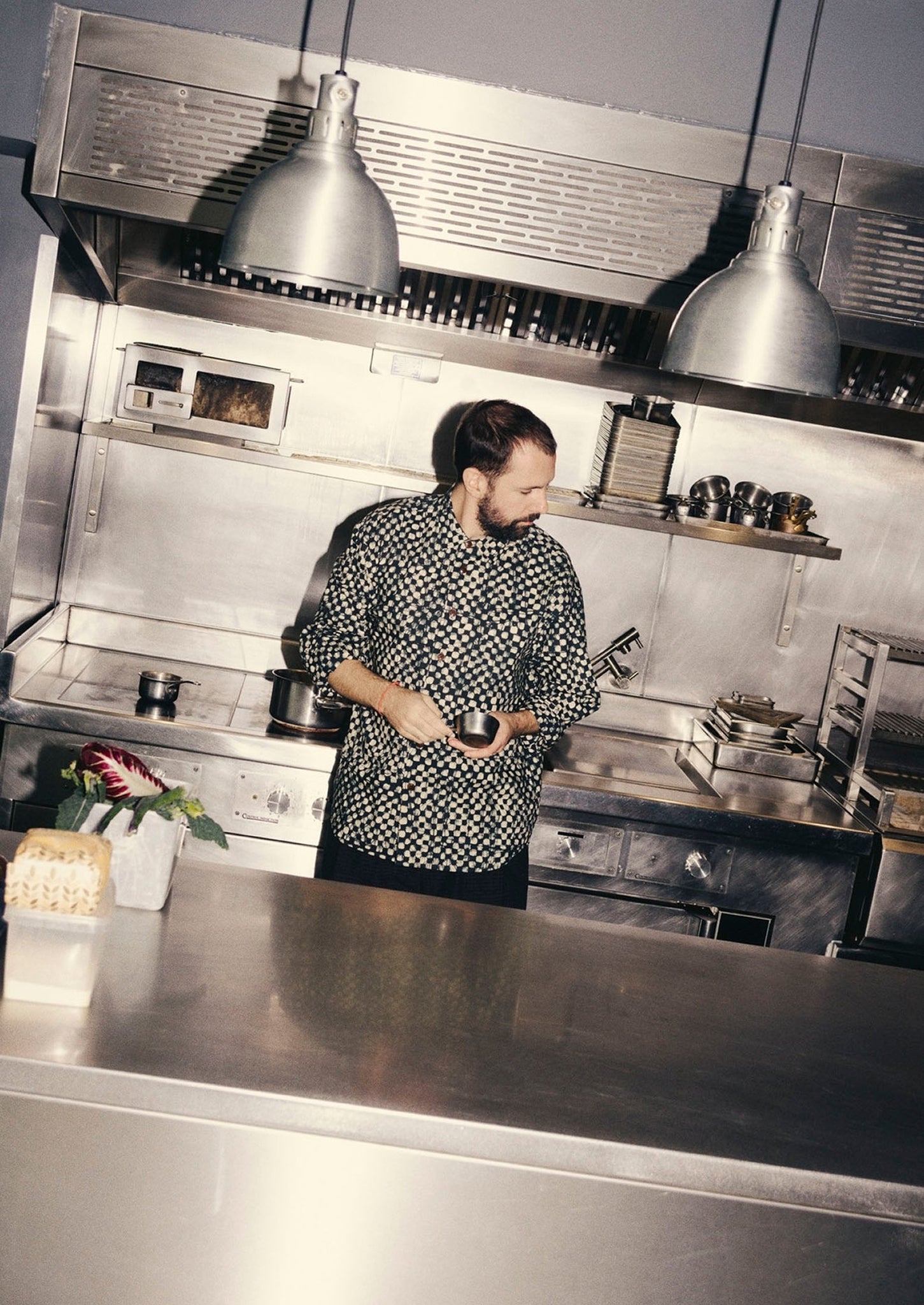 Batik Cook Check Shirt | Oil Green