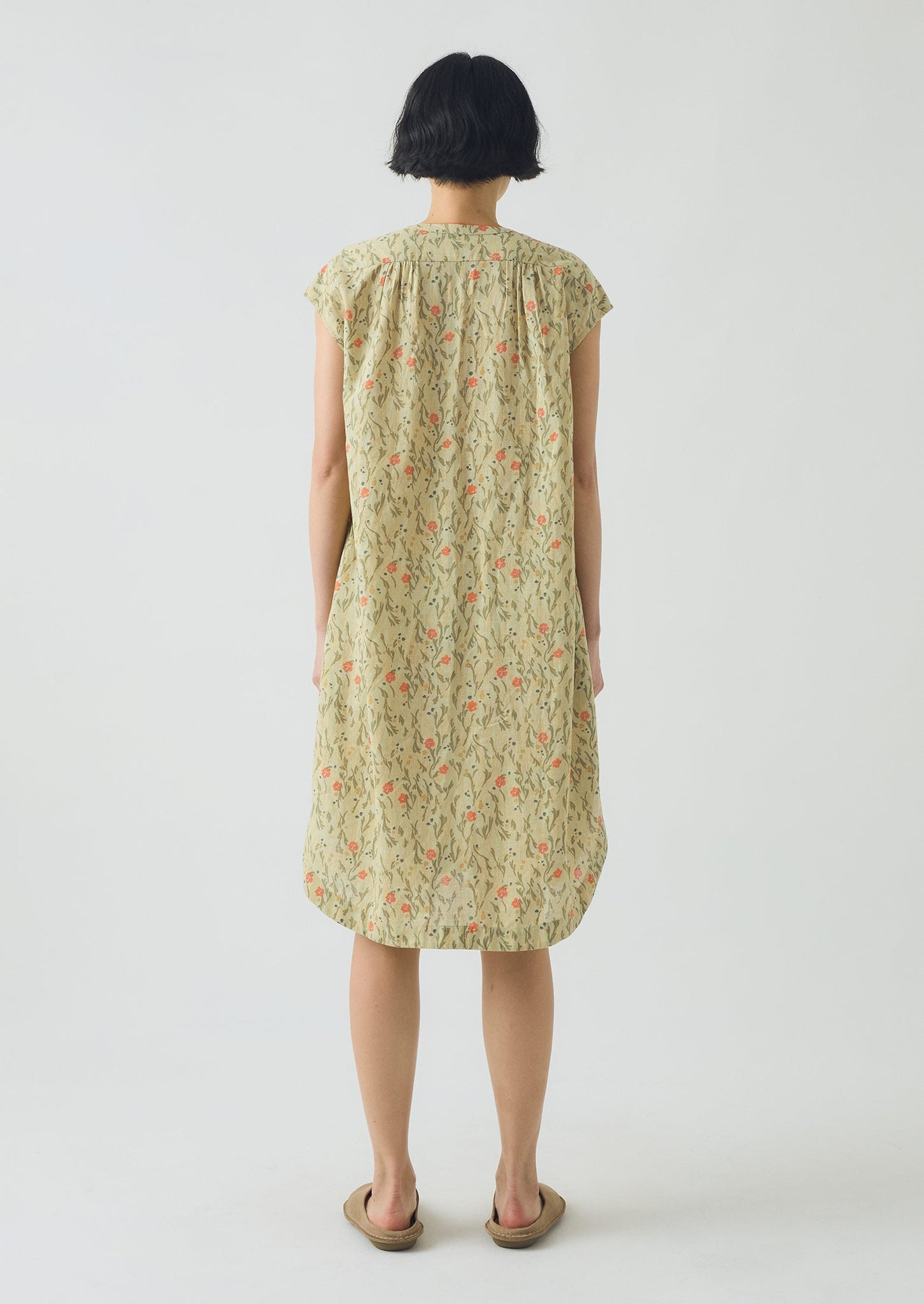 Seaweed Print Nightdress | Light Sage