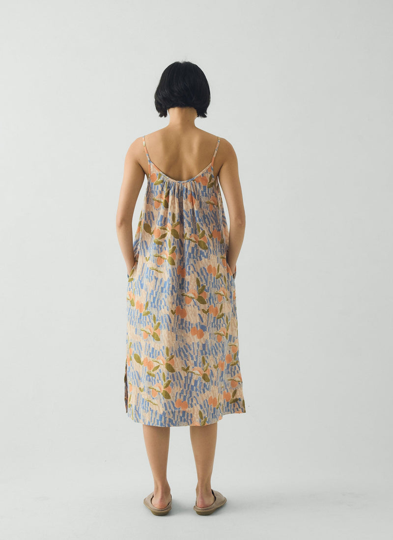 Picnic Print Cotton Nightdress | Ecru/Multi
