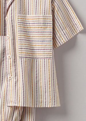Scout Stripe Cotton Pajamas | Marigold