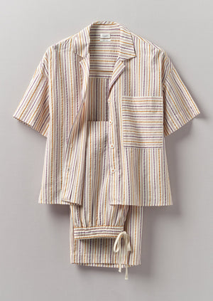 Scout Stripe Cotton Pajamas | Marigold