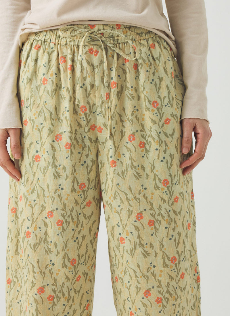 Seaweed Print Pyjama Pants | Light Sage