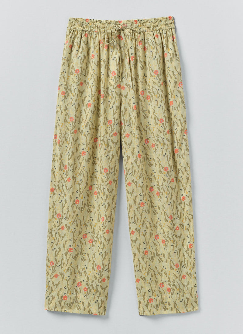 Seaweed Print Pyjama Pants | Light Sage